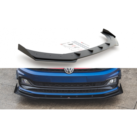 Lip Racing Durability Con Flaps Maxton Design VW Polo Mk6 GTI